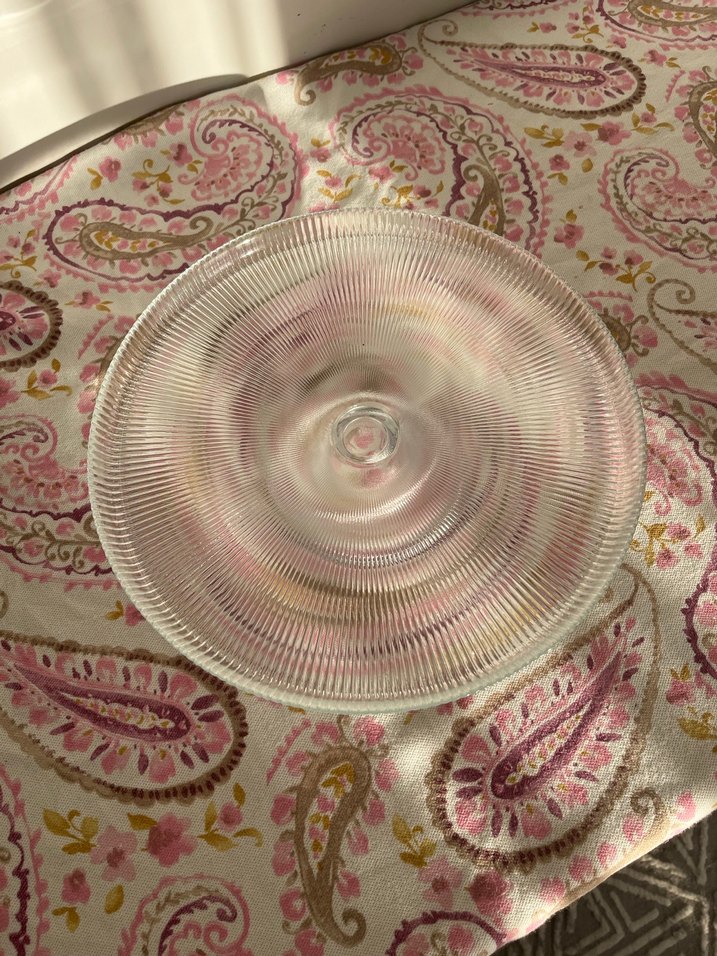 Vintage Cam Kapaklı Kek Standı - Görsel 3