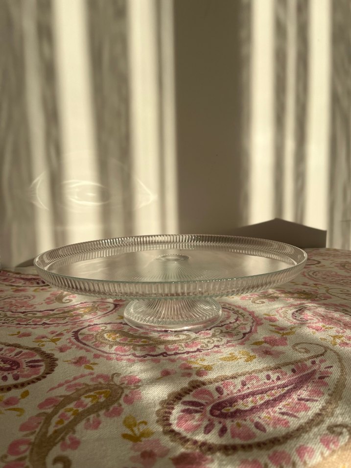 Vintage Cam Kapaklı Kek Standı - Görsel 2