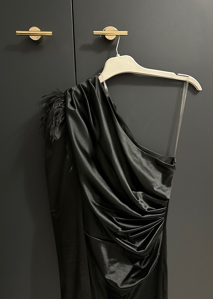 Siyah abiye elbise - Görsel 3