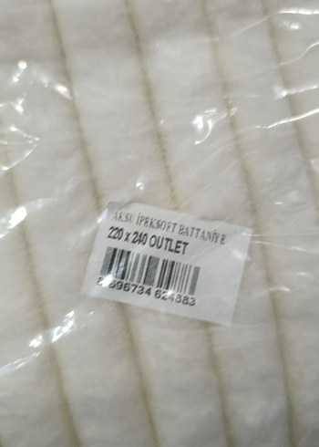 Beyaz Düz Desen Yatak Örtüsü - Görsel 3