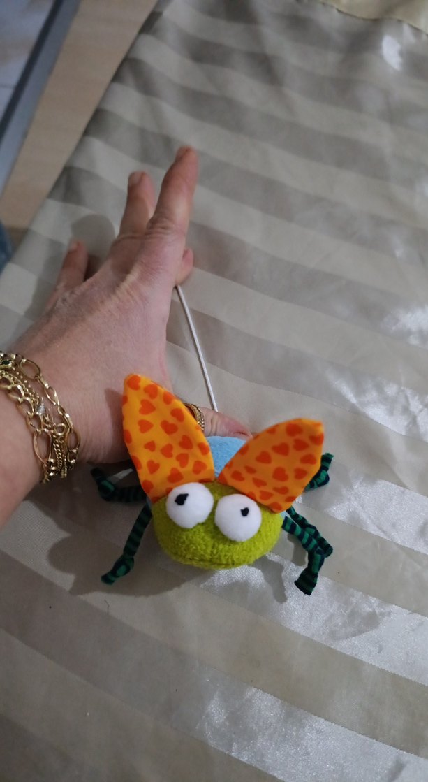 Renkli Peluş Oyuncak Böcek ipi çekince titreşimle hareket ediyor - Görsel 2