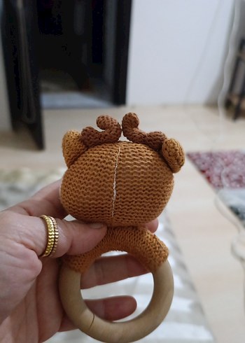 Renkli Deve Diş Kaşıyıcı ve Çıngırak - Görsel 2