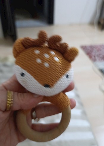 Renkli Deve Diş Kaşıyıcı ve Çıngırak - Görsel 3