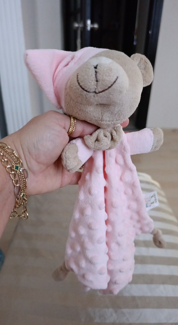 Pembe Nakışlı Bebek Uyku Arkadaşı - Görsel 4