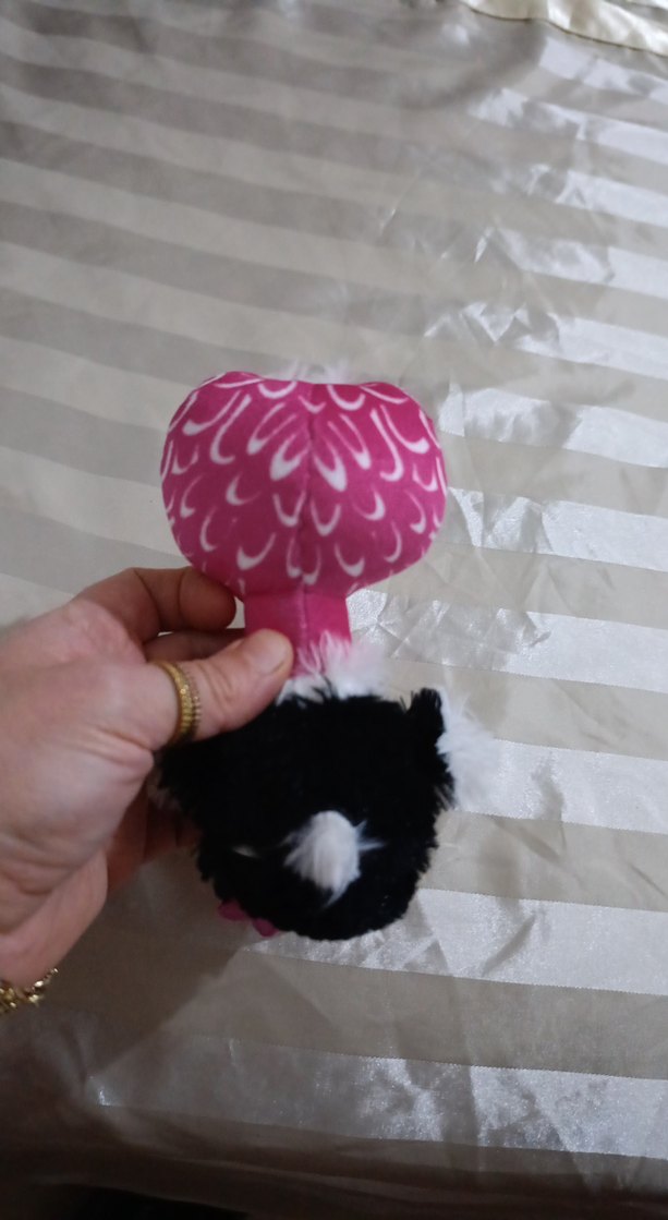 Renkli Pembe Peluş Oyuncak Kuş - Görsel 3