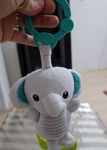 Gri Fil Diş Kaşıyıcı ve Çıngırak - Görsel 2