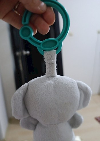 Gri Fil Diş Kaşıyıcı ve Çıngırak - Görsel 4