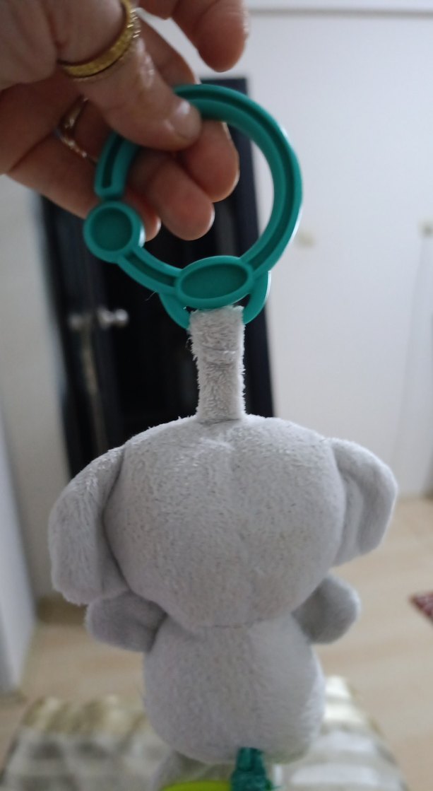 Gri Fil Diş Kaşıyıcı ve Çıngırak - Görsel 4