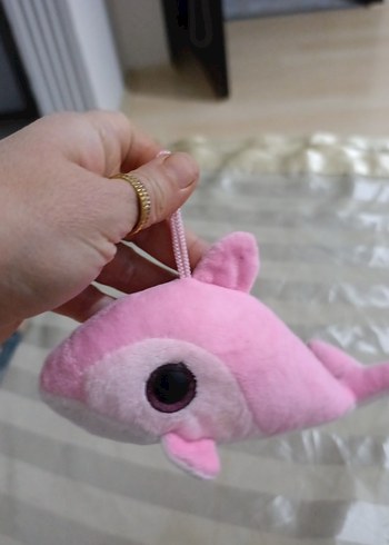 Pembe Peluş Yunus Oyuncak - Görsel 3