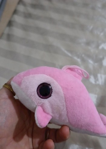 Pembe Peluş Yunus Oyuncak - Görsel 2