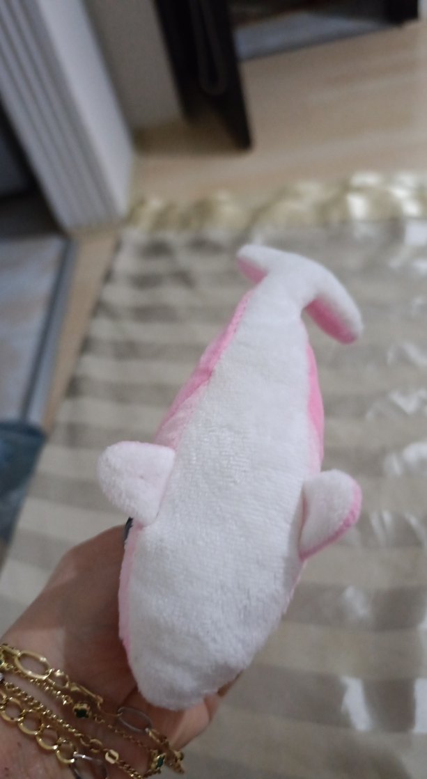 Pembe Peluş Yunus Oyuncak - Görsel 4