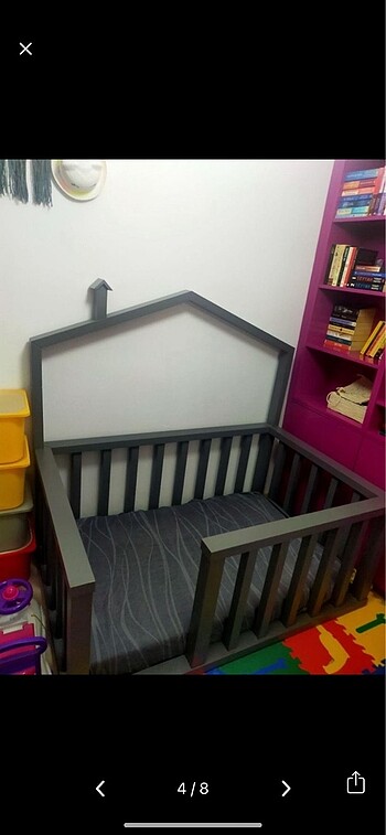 Ikea Gri montessori yatak
