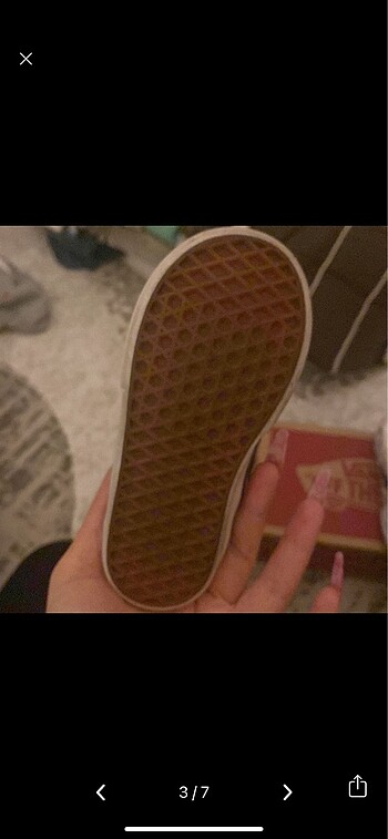 23 Beden Vans ayakkabı damalı