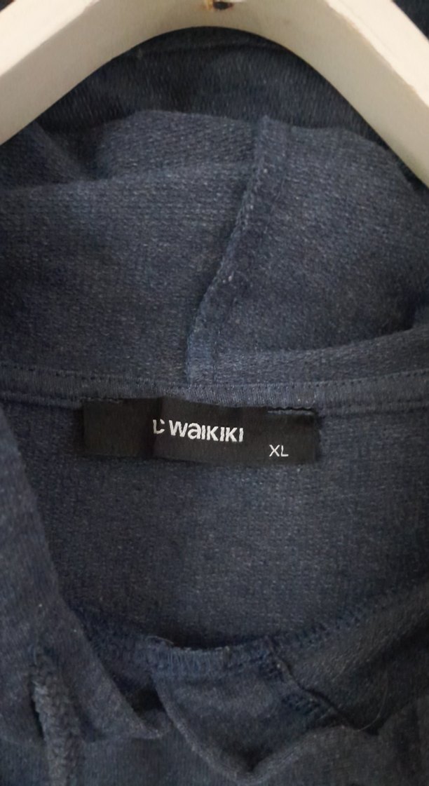 Kadın Gri Kapüşonlu Salaş Sweatshirt - Görsel 2