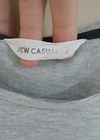 Gri Baskılı Erkek Tişört - Görsel 2