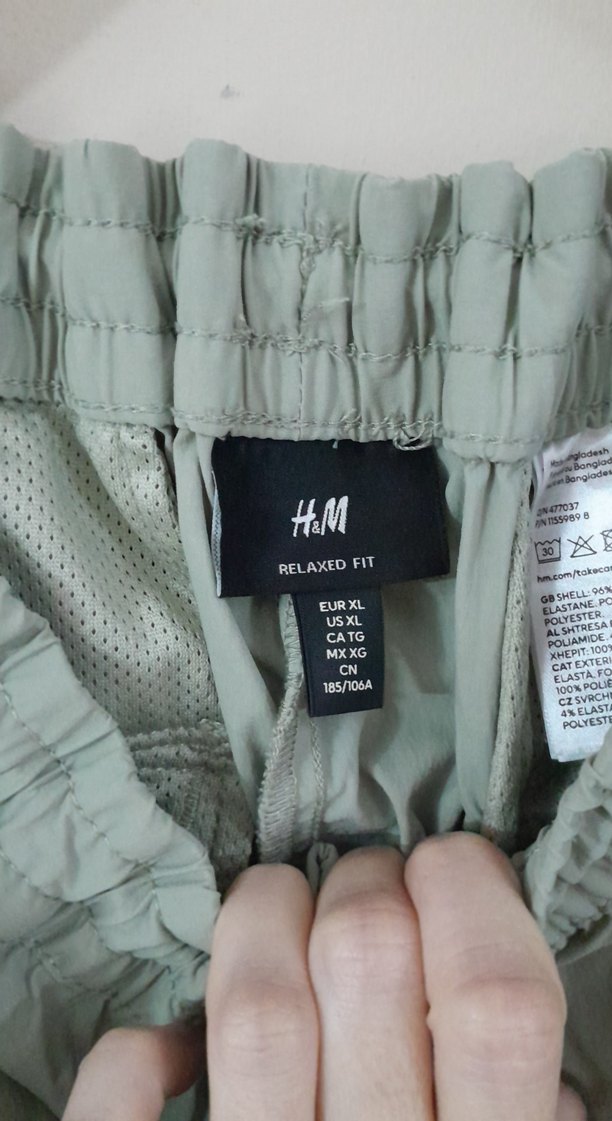 haki Rahat Kesim Kadın pamuklu Pantolon - Görsel 2