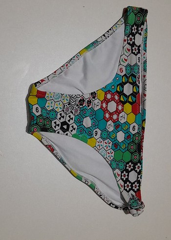 Renkli Desenli Kadın Bikini Altı