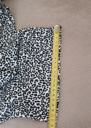 xxl Beden Gri Zebra Desenli Rahat Kesim Kadın Pantolon