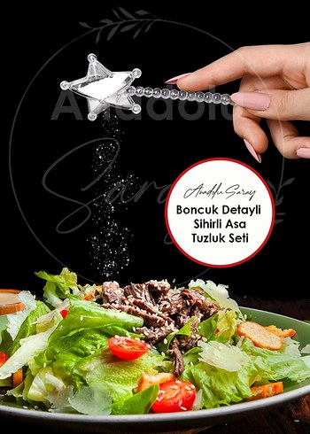 Boncuk Detaylı Sihirli Asa Tuzluk Seti - Görsel 3