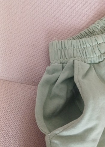 Diğer Yeşil Loose Fit Keten Kadın Eşofman