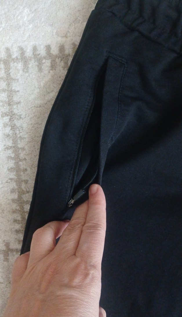 Siyah Rahat Kesim  Eşofman Altı - Görsel 2