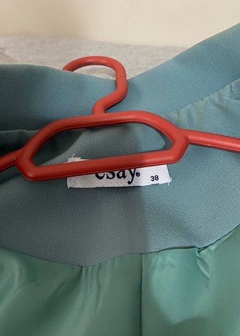 diğer Beden Mavi Düğmeli Kadın Blazer Ceket