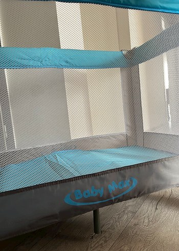 Gri ve Turkuaz  Park Yatak - Görsel 4