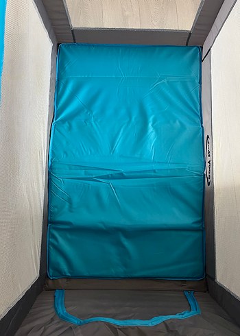 Gri ve Turkuaz  Park Yatak - Görsel 5