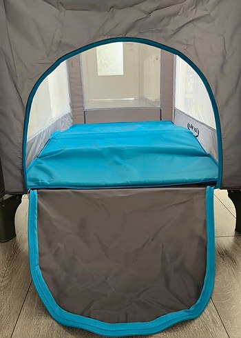 Gri ve Turkuaz  Park Yatak - Görsel 3