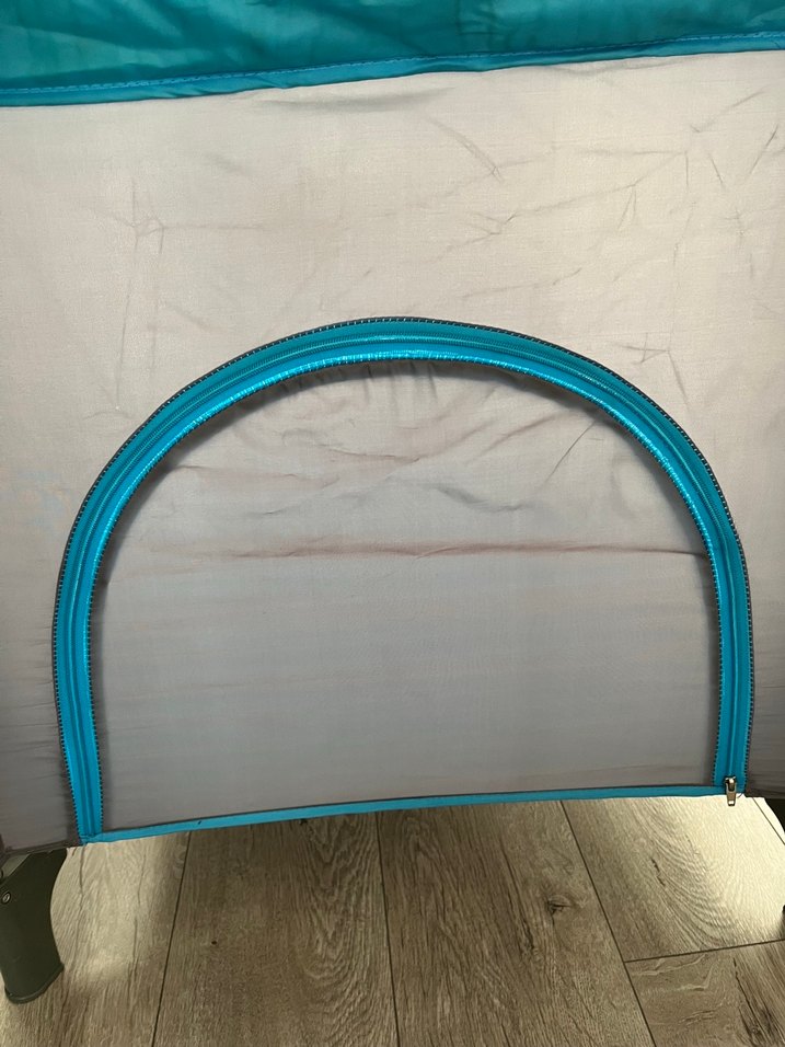 Gri ve Turkuaz  Park Yatak - Görsel 2