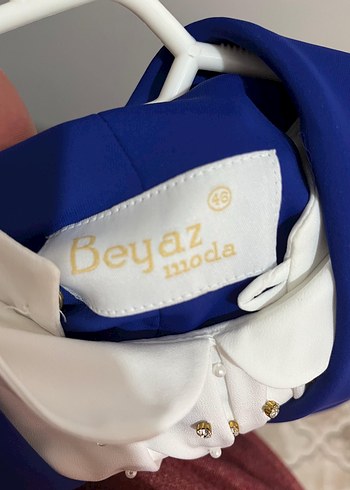 Düğmeli Mavi yelek ve gömlek - Görsel 6