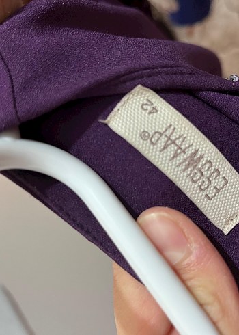 Mor Nakışlı Uzun Kollu tunik - Görsel 4