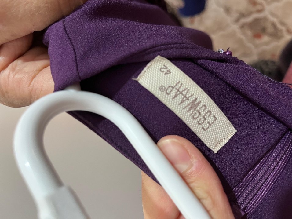 Mor Nakışlı Uzun Kollu tunik - Görsel 4