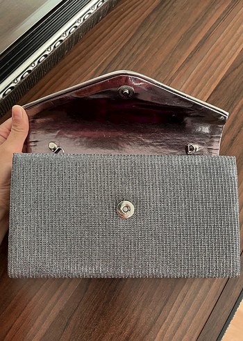 Gri Modern Klasik Kadın Portföy Çanta - Görsel 3