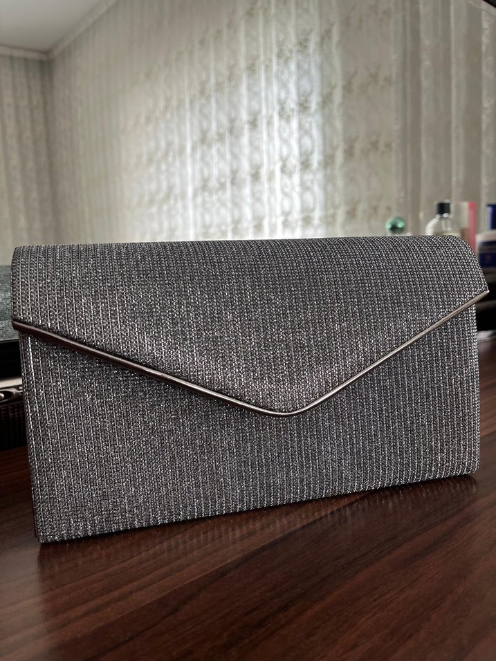 Gri Modern Klasik Kadın Portföy Çanta - Görsel 2