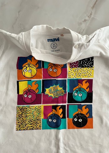 Renkli Baskılı Erkek Çocuk Tişörtü - Görsel 2