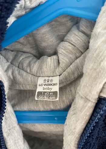 Koyu peluş Mavi Bebek Tulumu - Görsel 5