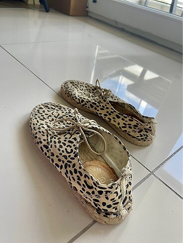 36 Beden GAP loafer leopar desenli