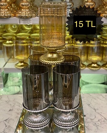 Gold gümüş vazo
