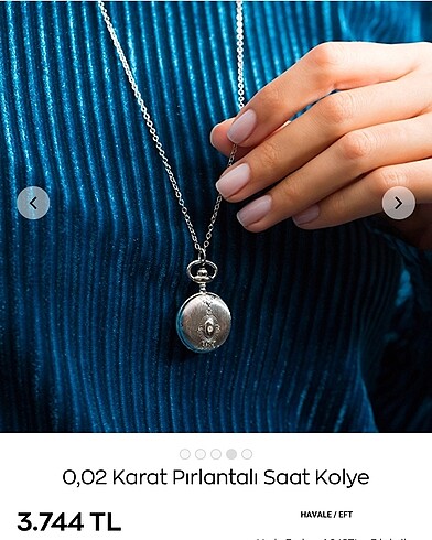 Zen pırlanta saat kolye