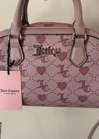 Pastel Pembe Juicy Couture Deri Çanta