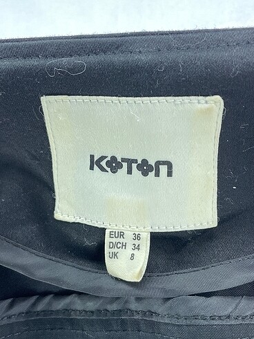36 Beden siyah Renk Koton Blazer %70 İndirimli.