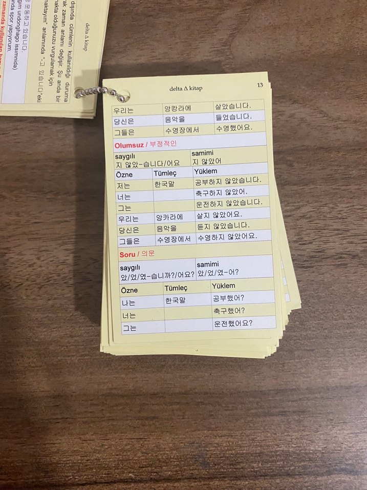 Korece Dil Kartları ve Konuşma Kılavuzu - Görsel 2