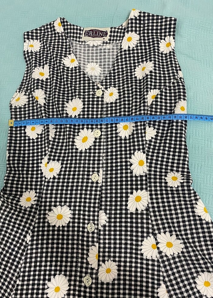 Papatya desenli elbise - Görsel 3