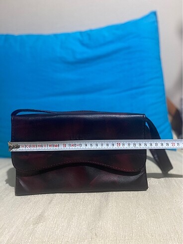 Bordo renkli küçük boy kalıp çanta - Görsel 2