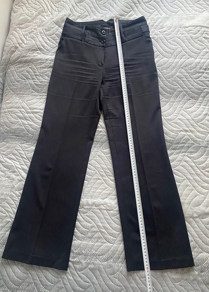 Modal marka  pantolon koyu gri renk füme - Görsel 3