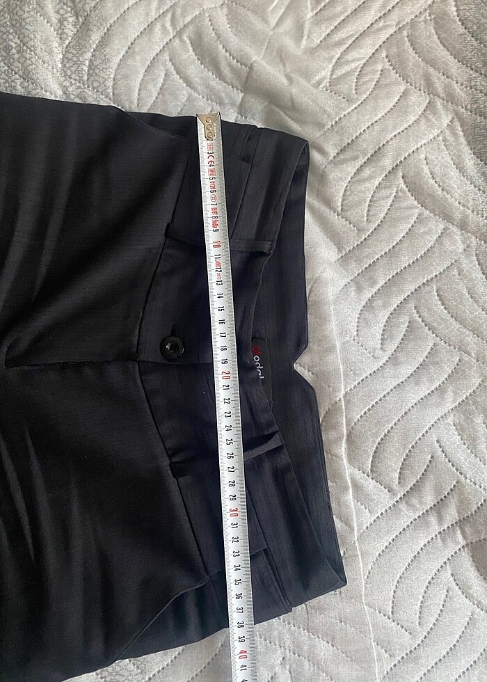 Modal marka  pantolon koyu gri renk füme - Görsel 5