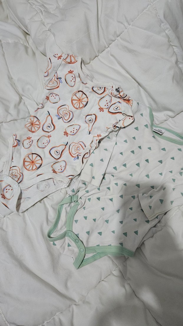 Bebek  Kolsuz Pamuklu Body Seti - Görsel 4