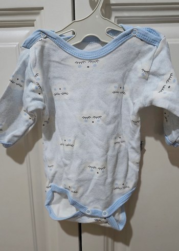 Mavi Uzun Kollu Bebek Body - Görsel 5