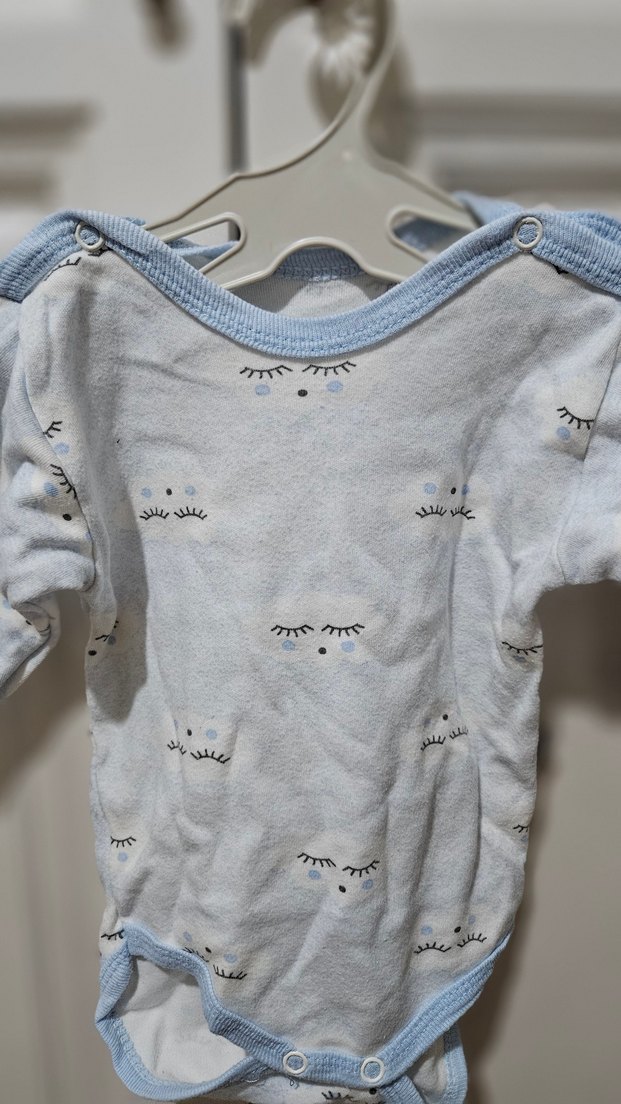 Mavi Uzun Kollu Bebek Body - Görsel 4
